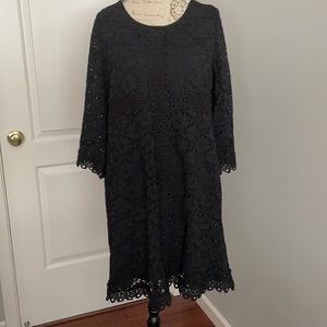 Alfani black lace dress